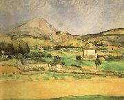 Paul Cezanne La Montagne Sainte-Victoire vue du chemin de Valcros oil painting reproduction